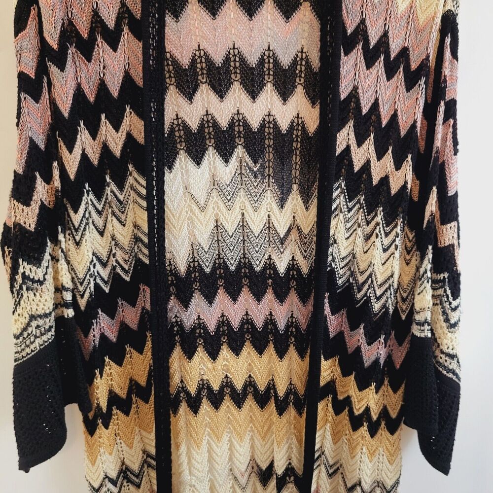 Missoni Black and Beige Zigzag Cardigan - Picture 4 of 14